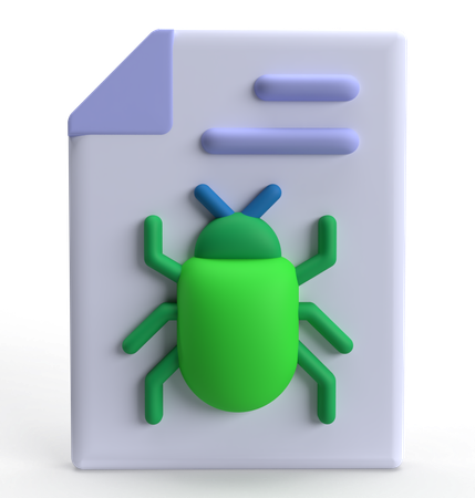 Bug File  3D Icon