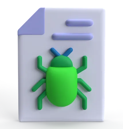 Bug File  3D Icon