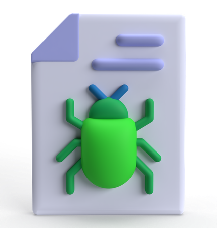 Bug File  3D Icon