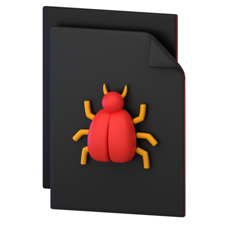 Bug File 3D Icon