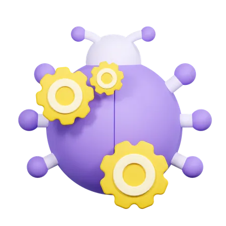 Bug Fixing Illustration 3D Icon