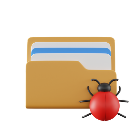 Bug Folder  3D Icon