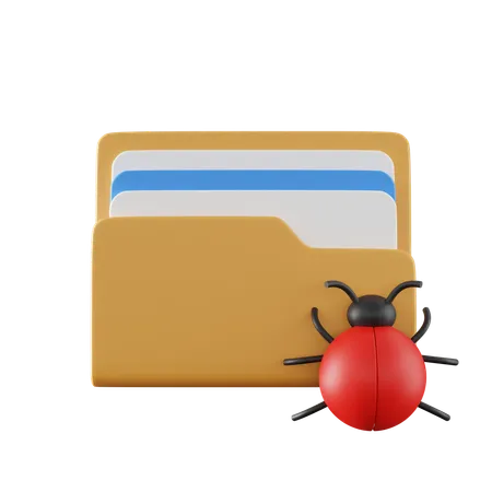 Bug Folder  3D Icon