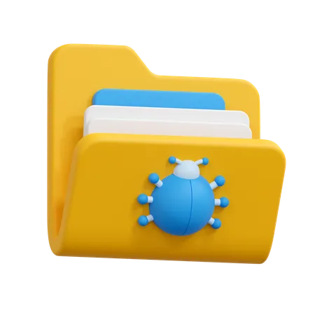 Bug folder  3D Icon