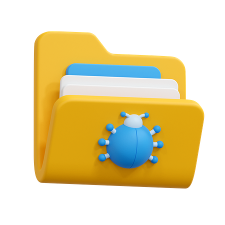 Bug folder  3D Icon