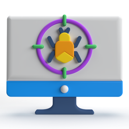 Bug informatique  3D Icon