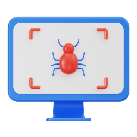 Bug informatique  3D Icon