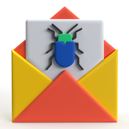 Courrier de bug  3D Icon