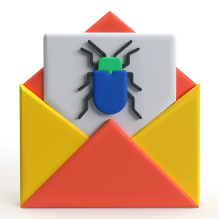 Courrier de bug  3D Icon