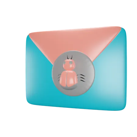 Bug Mail  3D Icon