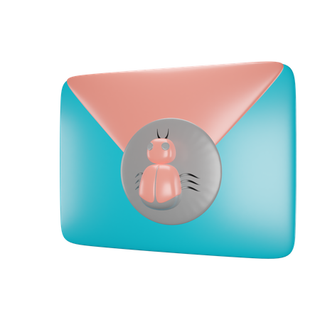 Bug Mail  3D Icon