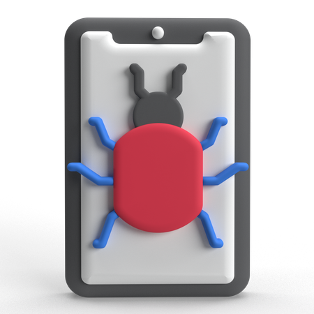 Bug móvel  3D Icon