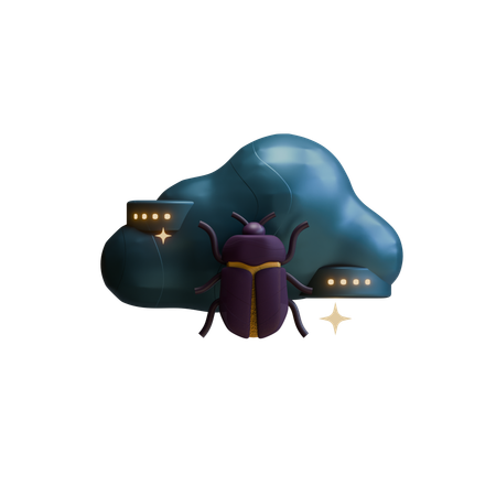 Bug de nuage  3D Icon