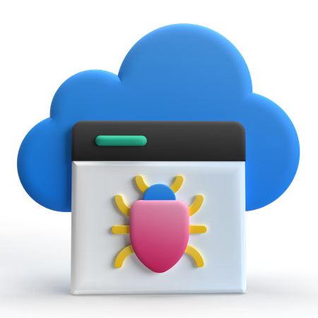 Bug de nuage  3D Icon