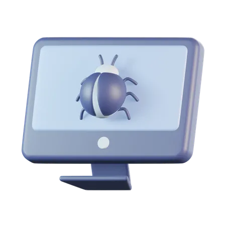 Bug informatique  3D Icon