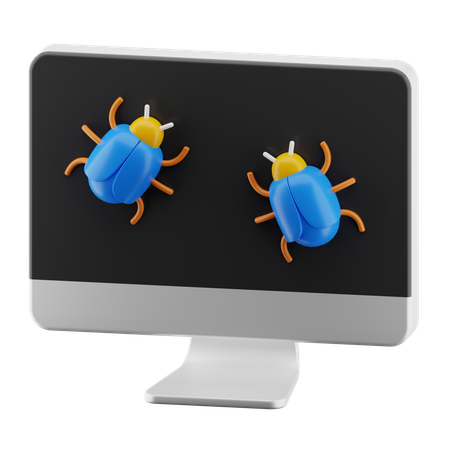 Bug informatique  3D Icon