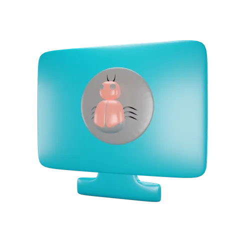 Bug informatique  3D Icon