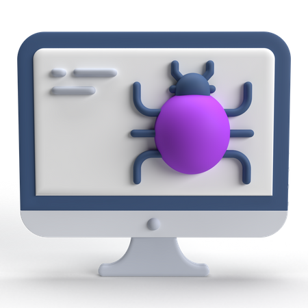 Bug informatique  3D Icon