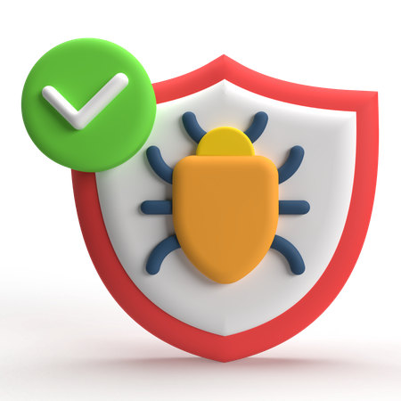 Bug Protection  3D Icon