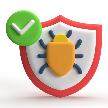 Bug Protection  3D Icon