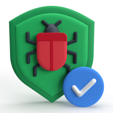 Bug Protection  3D Icon