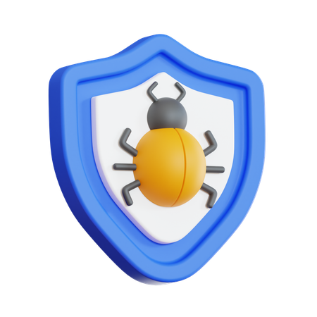 Bug Protection  3D Icon