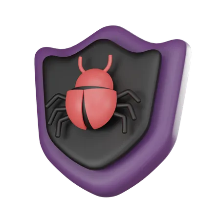 Bug Protection  3D Icon