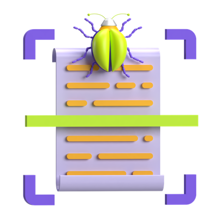 Bug Scan  3D Icon