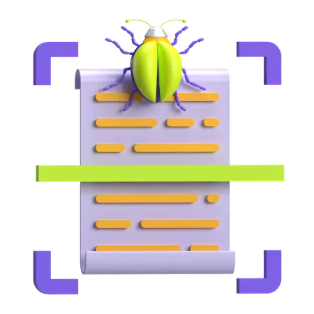 Bug Scan  3D Icon