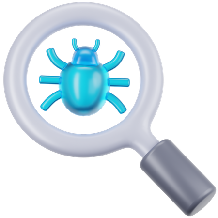 Bug Search  3D Icon