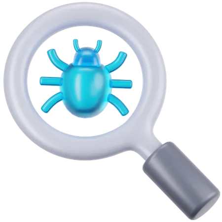 Bug Search  3D Icon