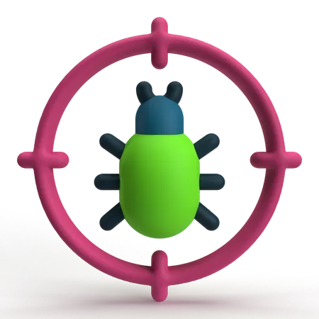 Bug Search  3D Icon