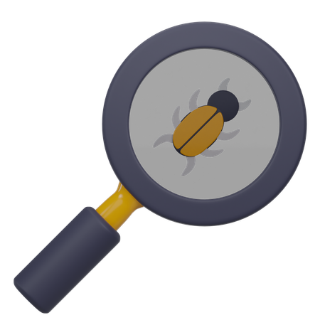 Bug Search  3D Icon