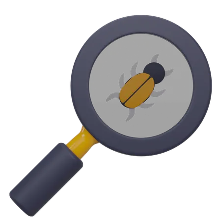 Bug Search  3D Icon