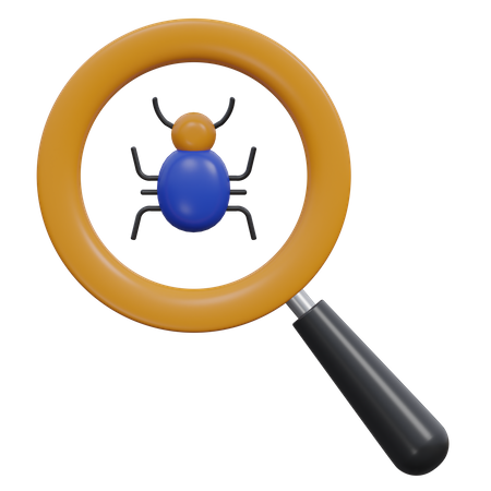 Bug Search  3D Icon