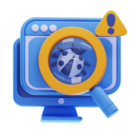 Bug Searching  3D Icon