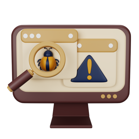 Bug Searching  3D Icon