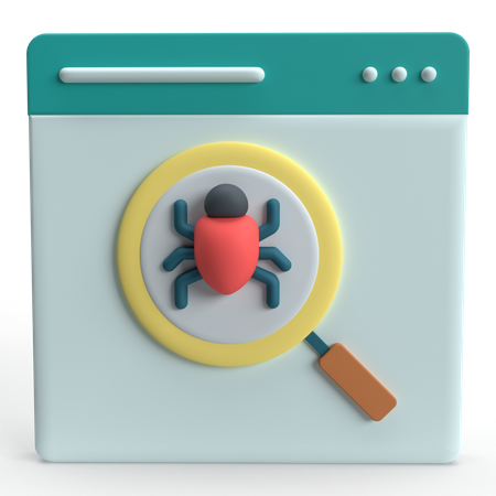 Bug Searching  3D Icon