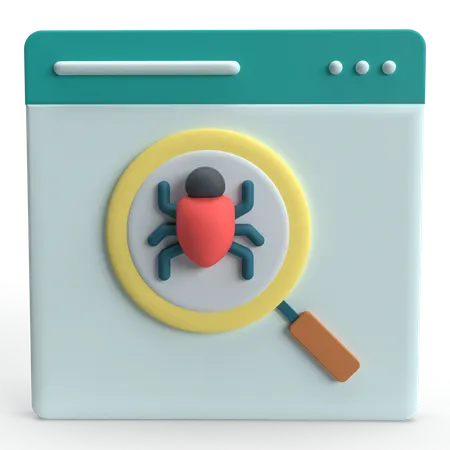 Bug Searching  3D Icon