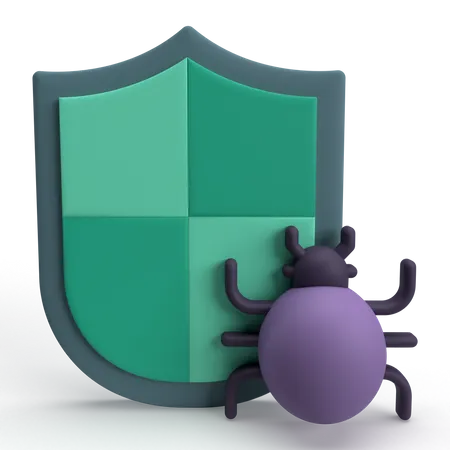 Bug Shield  3D Icon