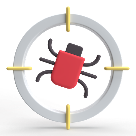 Bug Target  3D Icon