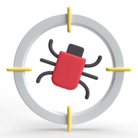 Bug Target  3D Icon