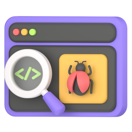 Bug test  3D Icon