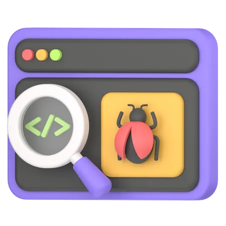 Bug test  3D Icon