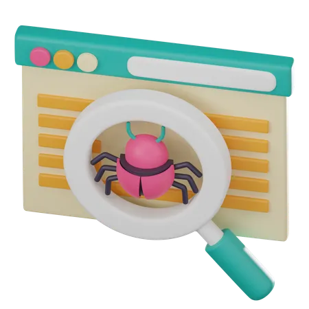 Bug Testing  3D Icon