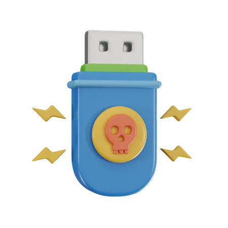 Bug USB  3D Icon