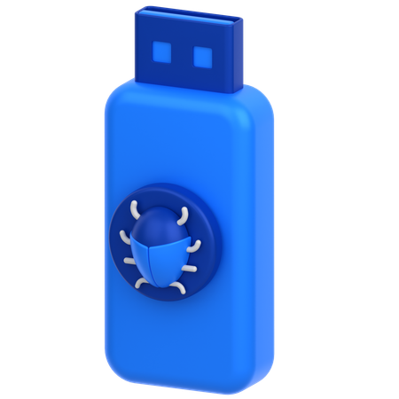 Bug USB  3D Icon