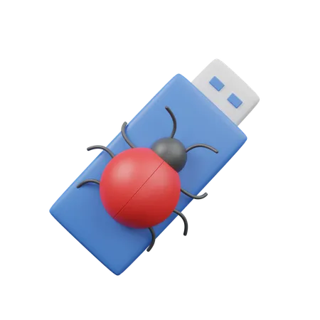 Bug USB  3D Icon