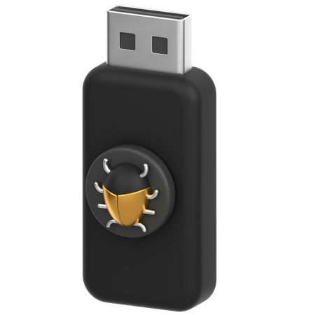 Bug USB  3D Icon