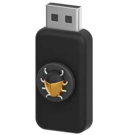 Bug USB  3D Icon